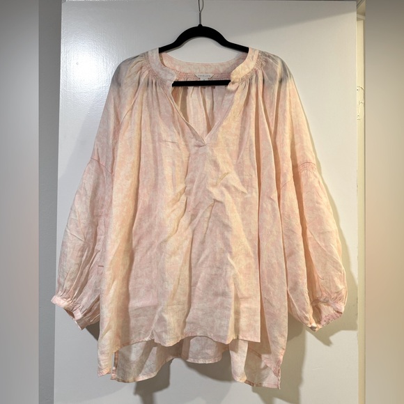 Caslon Tops - NWT Caslon Pink Oversized Blouse with Relaxed Long Sleeves 3x